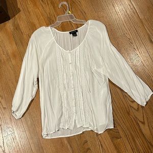 White Misses Blouse. Large